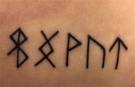 Warrior rune tattoo